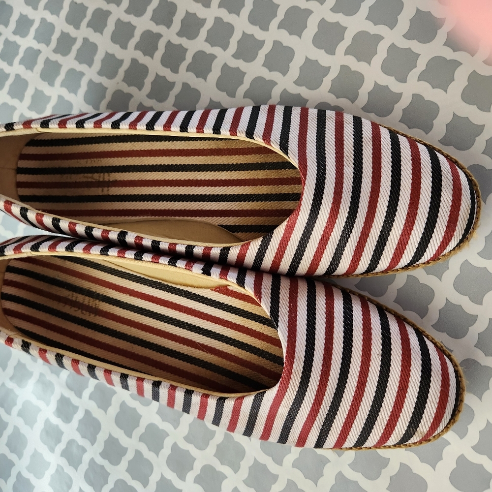 Women's RWB espadrilles.
